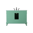 Elegant Kitchen and Bath Danville Single Solid Wood Bathroom Vanity in Green