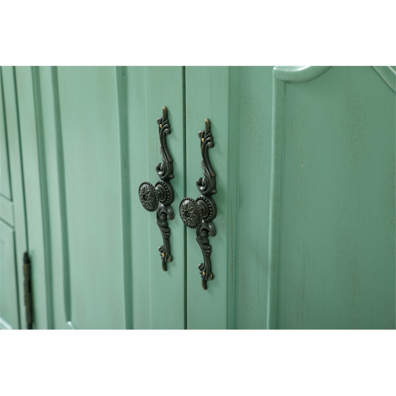 Elegant Kitchen and Bath Danville Single Solid Wood Bathroom Vanity in Green