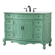Elegant Kitchen and Bath Danville Single Solid Wood Bathroom Vanity in Green