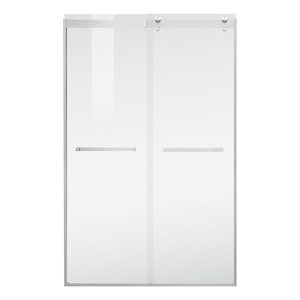 Elegant Kitchen and Bath Hamilton 48x76&quot Frameless Aluminum Shower Door - Nickel