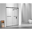 Elegant Kitchen and Bath Hamilton Frameless Aluminum Shower Door in Black