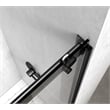 Elegant Kitchen and Bath Hamilton Frameless Aluminum Shower Door in Black