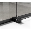 Elegant Kitchen and Bath Hamilton Frameless Aluminum Shower Door in Black