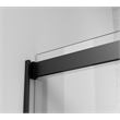 Elegant Kitchen and Bath Hamilton Frameless Aluminum Shower Door in Black