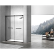 Elegant Kitchen and Bath Hamilton Frameless Aluminum Shower Door in Black