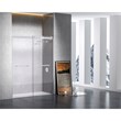Elegant Kitchen and Bath Hamilton Frameless Aluminum Shower Door in Chrome