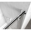 Elegant Kitchen and Bath Hamilton Frameless Aluminum Shower Door in Chrome