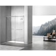 Elegant Kitchen and Bath Hamilton Frameless Aluminum Shower Door in Nickel