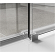 Elegant Kitchen and Bath Hamilton Frameless Aluminum Shower Door in Nickel