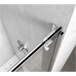 Elegant Kitchen and Bath Hamilton Frameless Aluminum Shower Door in Nickel