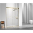 Elegant Kitchen and Bath Hamilton Frameless Aluminum Shower Door in Gold