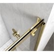 Elegant Kitchen and Bath Hamilton Frameless Aluminum Shower Door in Gold