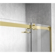 Elegant Kitchen and Bath Hamilton Frameless Aluminum Shower Door in Gold