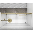 Elegant Kitchen and Bath Hamilton Frameless Aluminum Shower Door in Gold