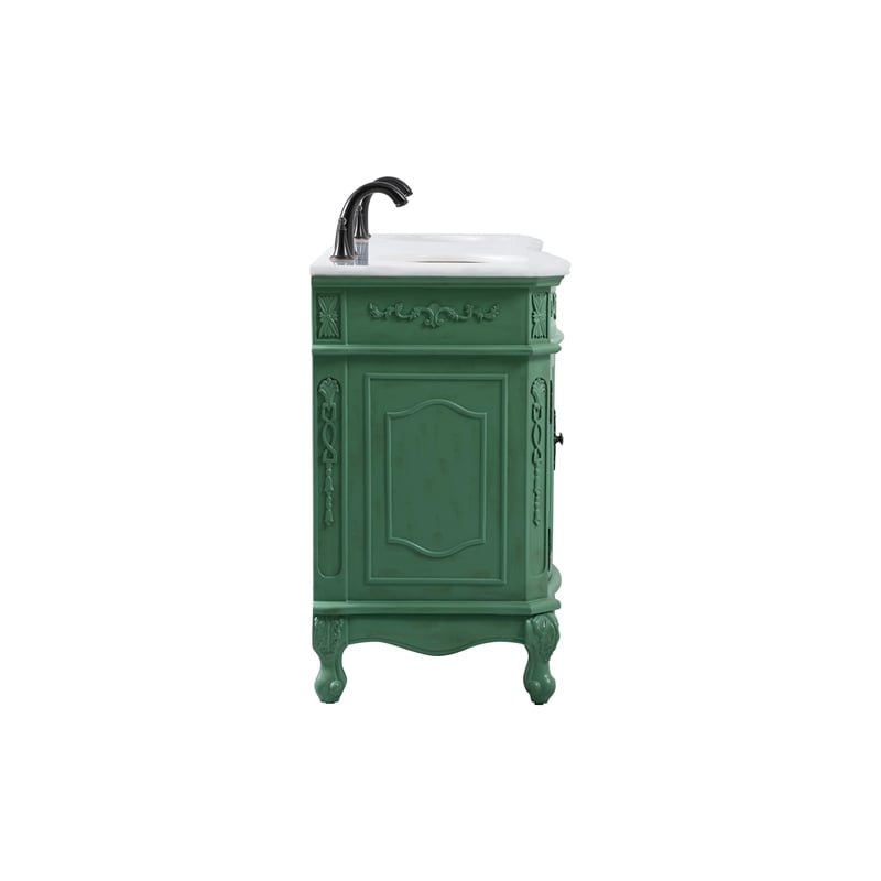 Elegant Kitchen and Bath Danville Double Solid Wood Bathroom Vanity in Green