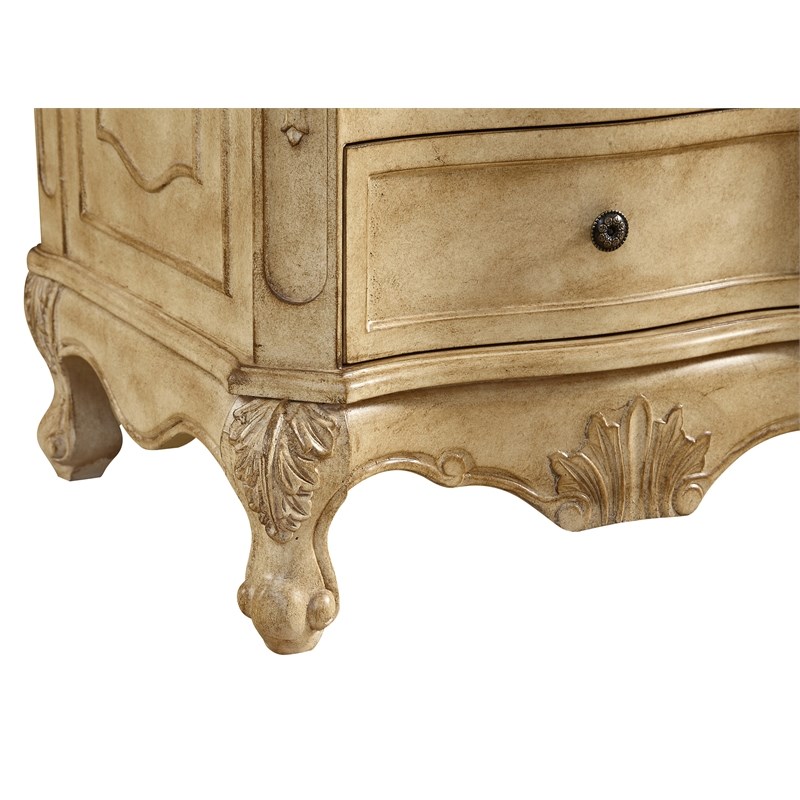 Elegant Kitchen and Bath Danville Solid Wood Bathroom Vanity in Light Beige