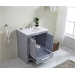 Elegant Kitchen and Bath Filipo Single Solid Wood Bathroom Vanity in Gray