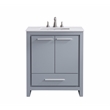 Elegant Kitchen and Bath Filipo Single Solid Wood Bathroom Vanity in Gray