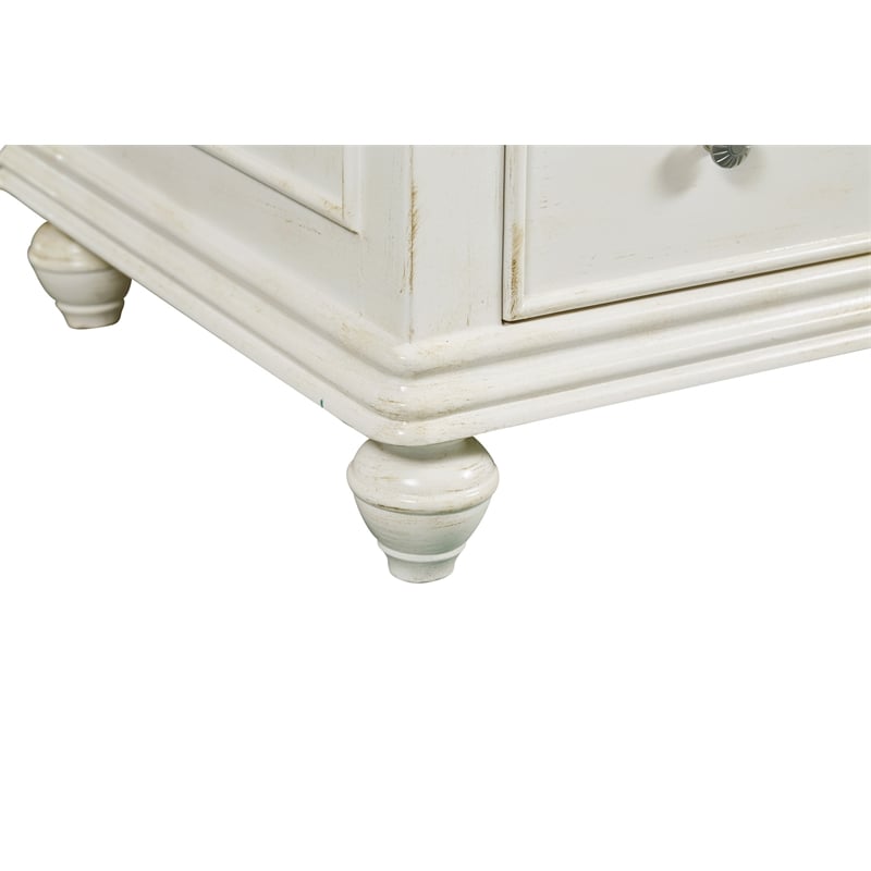 Elegant Kitchen and Bath Otto Single Solid Wood Bathroom Vanity in White