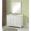 Elegant Kitchen and Bath Otto Single Solid Wood Bathroom Vanity in White