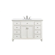 Elegant Kitchen and Bath Otto Single Solid Wood Bathroom Vanity in White