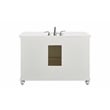 Elegant Kitchen and Bath Otto Single Solid Wood Bathroom Vanity in White
