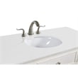 Elegant Kitchen and Bath Otto Single Solid Wood Bathroom Vanity in White