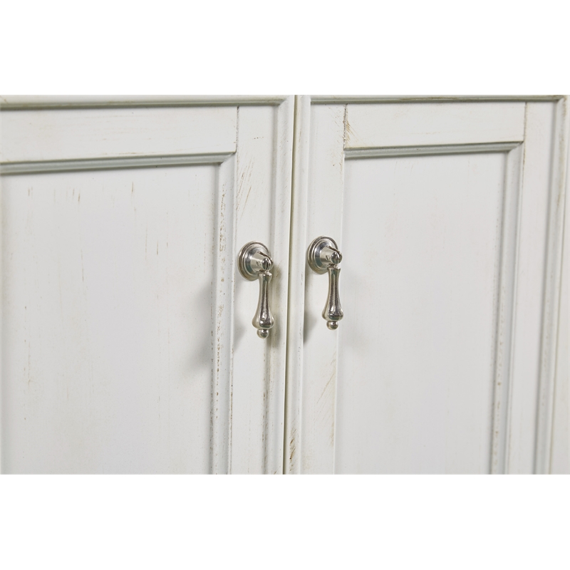 Elegant Kitchen and Bath Otto Single Solid Wood Bathroom Vanity in White