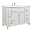 Elegant Kitchen and Bath Otto Single Solid Wood Bathroom Vanity in White