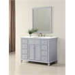 Elegant Kitchen and Bath Otto Single Solid Wood Bathroom Vanity in Gray