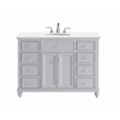 Elegant Kitchen and Bath Otto Single Solid Wood Bathroom Vanity in Gray