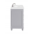 Elegant Kitchen and Bath Otto Single Solid Wood Bathroom Vanity in Gray