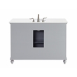 Elegant Kitchen and Bath Otto Single Solid Wood Bathroom Vanity in Gray