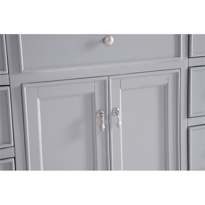 Elegant Kitchen and Bath Otto Single Solid Wood Bathroom Vanity in Gray