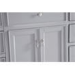 Elegant Kitchen and Bath Otto Single Solid Wood Bathroom Vanity in Gray