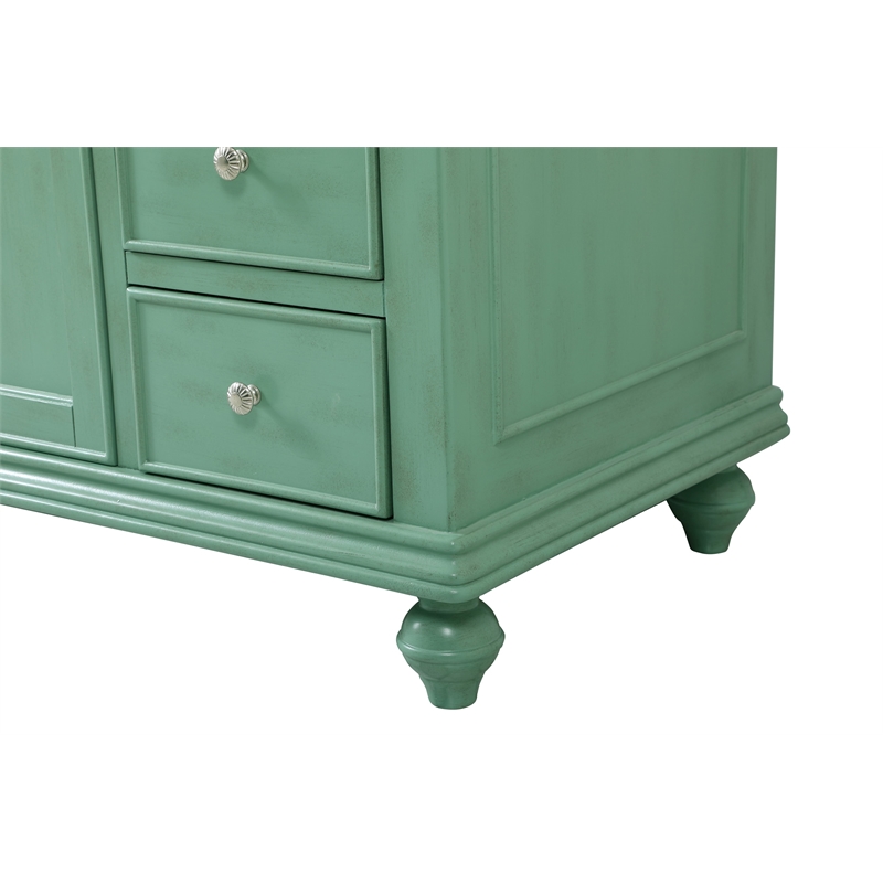 Elegant Kitchen and Bath Otto Single Solid Wood Bathroom Vanity in Green