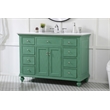 Elegant Kitchen and Bath Otto Single Solid Wood Bathroom Vanity in Green