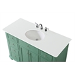 Elegant Kitchen and Bath Otto Single Solid Wood Bathroom Vanity in Green