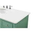 Elegant Kitchen and Bath Otto Single Solid Wood Bathroom Vanity in Green