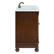 Elegant Kitchen and Bath Windsor Single Solid Wood Bathroom Vanity in Brown