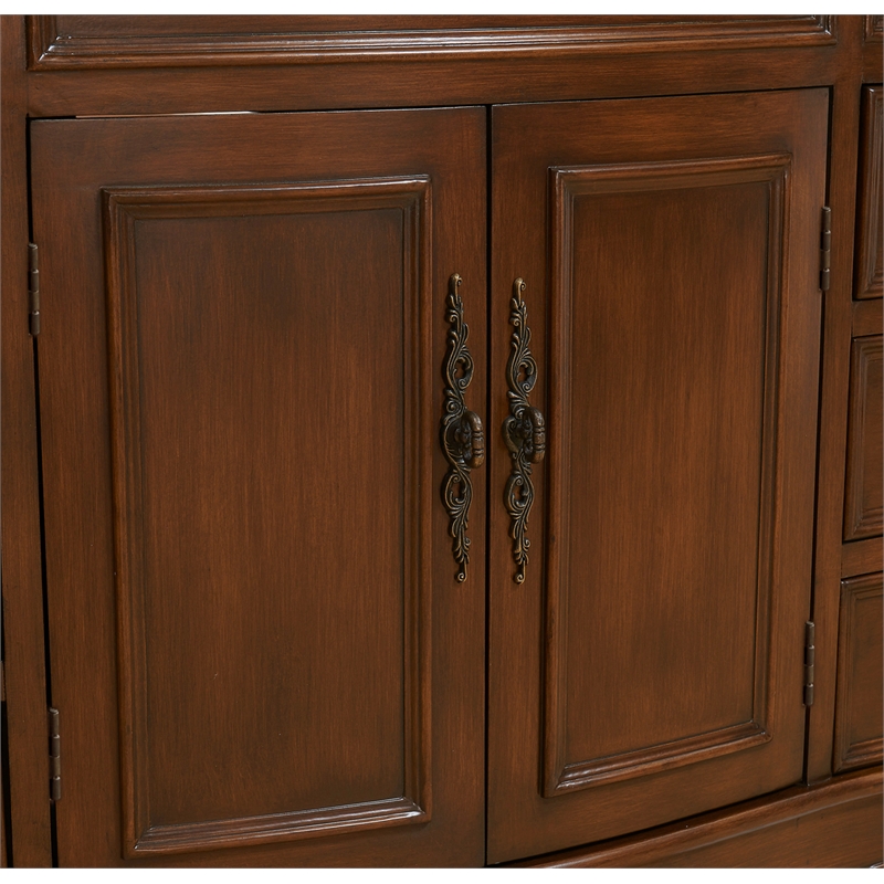 Elegant Kitchen and Bath Windsor Single Solid Wood Bathroom Vanity in Brown