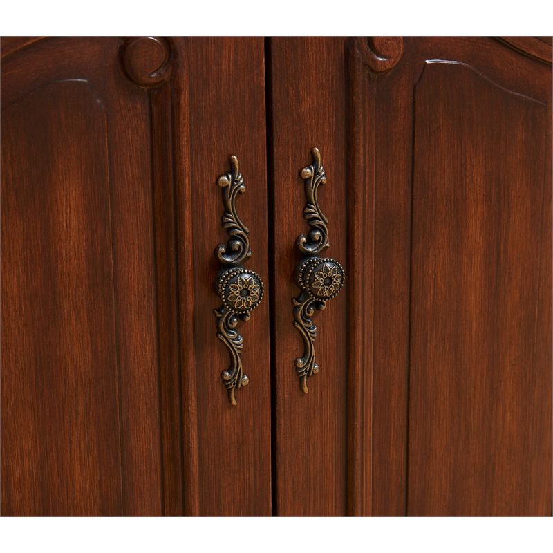 Elegant Kitchen and Bath Bordeaux Single Solid Wood Bathroom Vanity in Brown