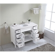 Elegant Kitchen and Bath Cape Cod Single Solid Wood Bathroom Vanity in White