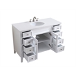 Elegant Kitchen and Bath Cape Cod Single Solid Wood Bathroom Vanity in White