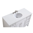 Elegant Kitchen and Bath Cape Cod Single Solid Wood Bathroom Vanity in White