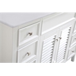 Elegant Kitchen and Bath Cape Cod Single Solid Wood Bathroom Vanity in White