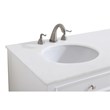 Elegant Kitchen and Bath Cape Cod Double Solid Wood Bathroom Vanity in White