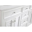 Elegant Kitchen and Bath Cape Cod Double Solid Wood Bathroom Vanity in White
