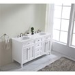 Elegant Kitchen and Bath Cape Cod Double Solid Wood Bathroom Vanity in White