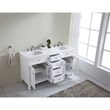 Elegant Kitchen and Bath Cape Cod Double Solid Wood Bathroom Vanity in White